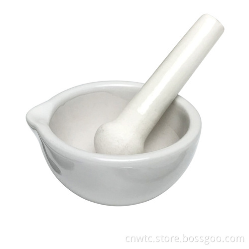 Professional Laboratory Porcelain Mortar and Pestle Set for Medicine Research and Grinding